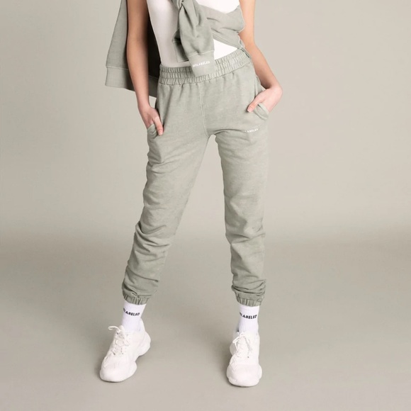Unlabeled Los Angeles Fleece Unisex Women's Joggers Sweatpants Sage Medium NWT - Picture 1 of 5